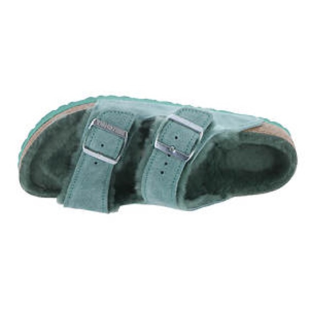 Birkenstock Women’s Arizona Shearling Lined - Color: Beryl - Picture 4 of 9